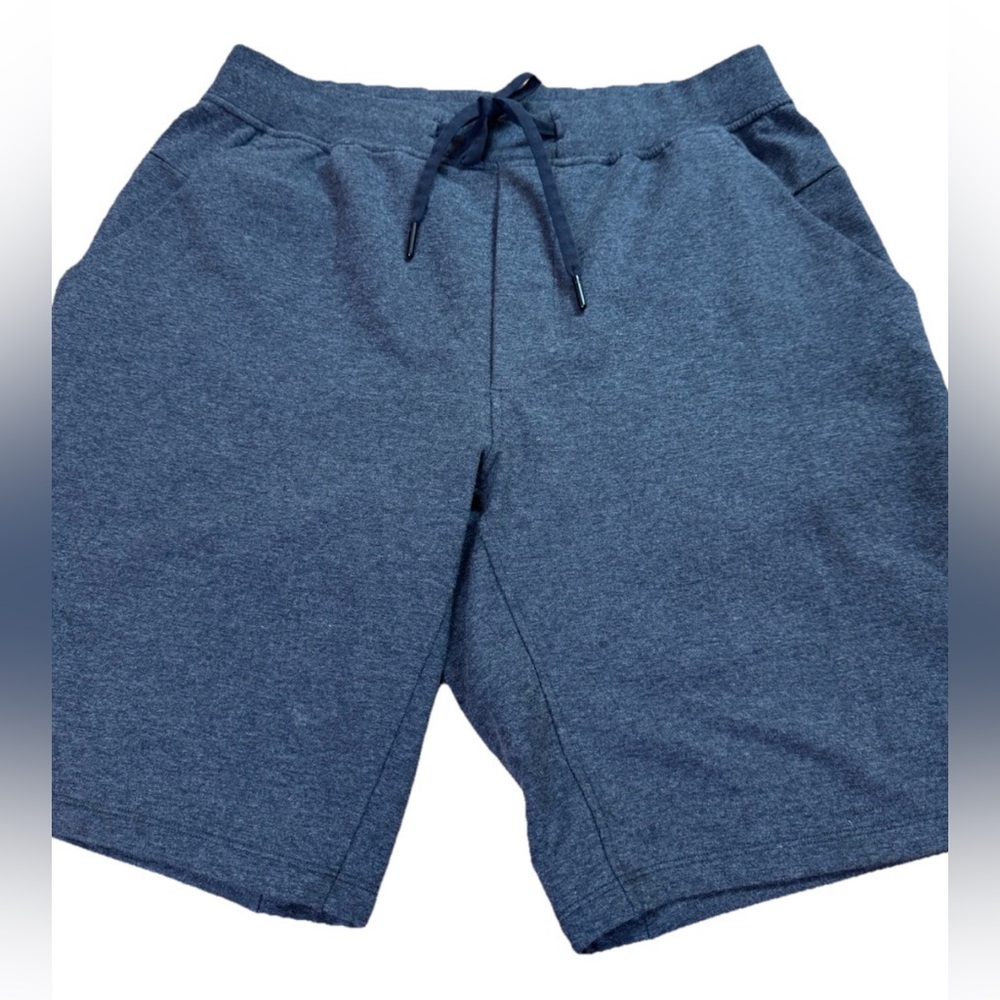 Lululemon City Sweat Shorts Men’s Large Gray Knit 9" Gym LM7AB5S Active Training